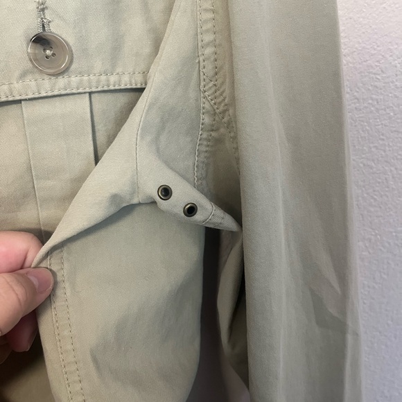 Polo by Ralph Lauren Khaki Button Down Utility Jacket 100% Cotton Size Medium - Picture 9 of 13